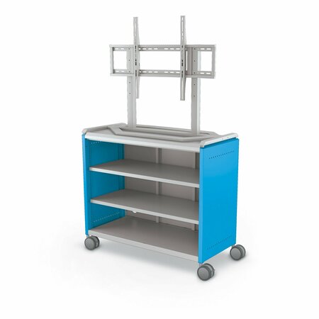 MOORECO Compass Cabinet Maxi H2 With TV Mount Blue 66.1in H x 42in W x 19.2in D B3A1E1D1A0